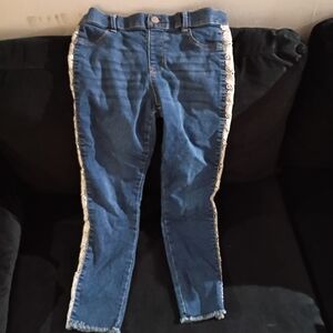 Wonder Nation Blue Jeans with Lace Detail